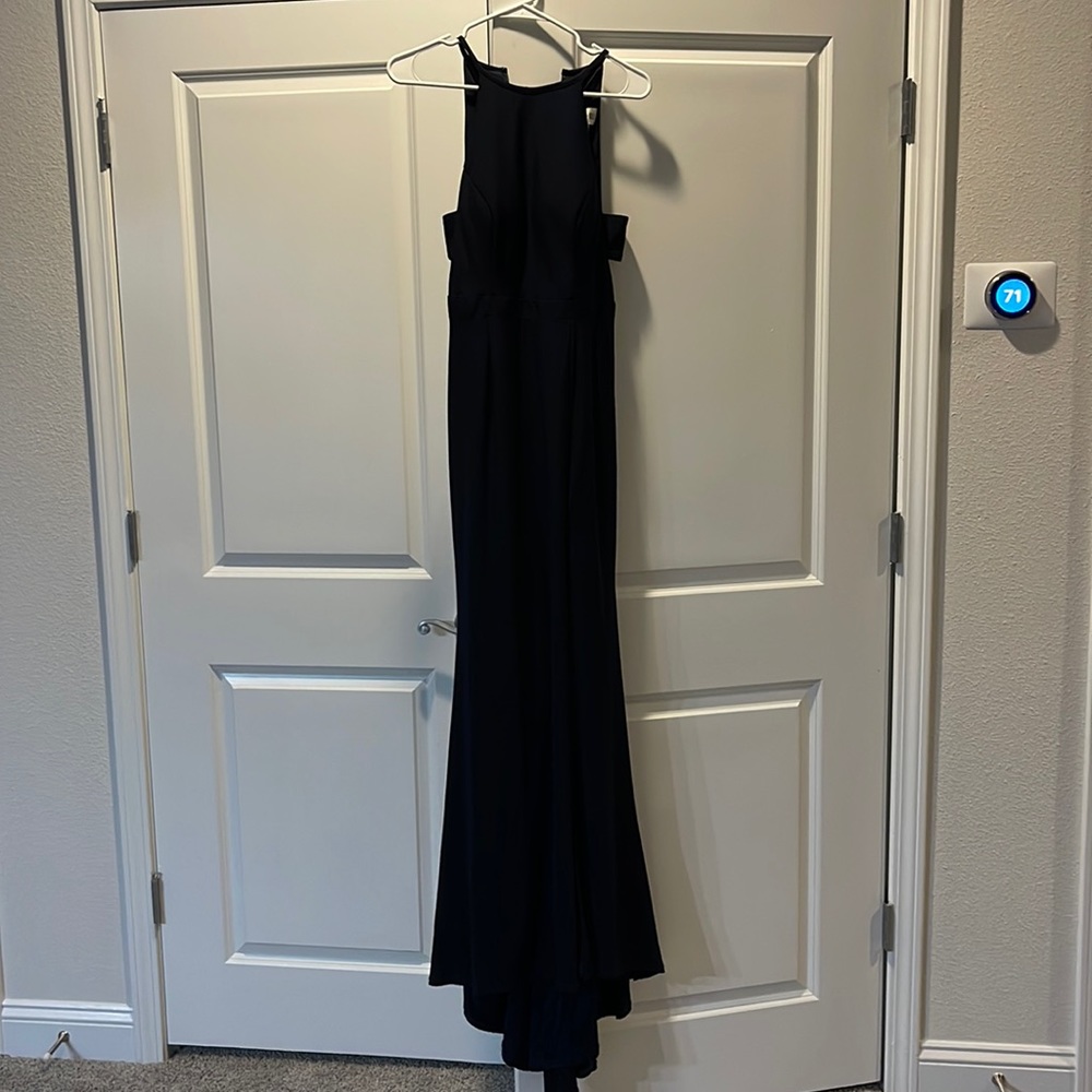 Sherri Hill Navy Prom Dress Size 6